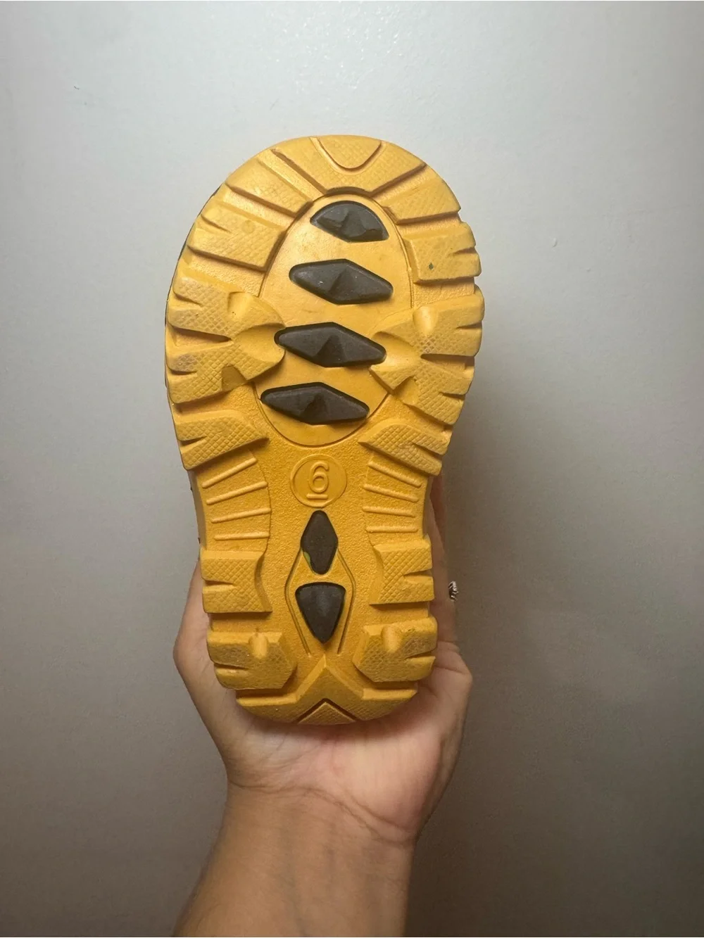 Kids Insulated Snow Boots in Mustard and Black